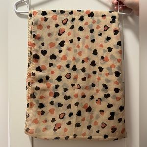 Silky Heart Scarf
